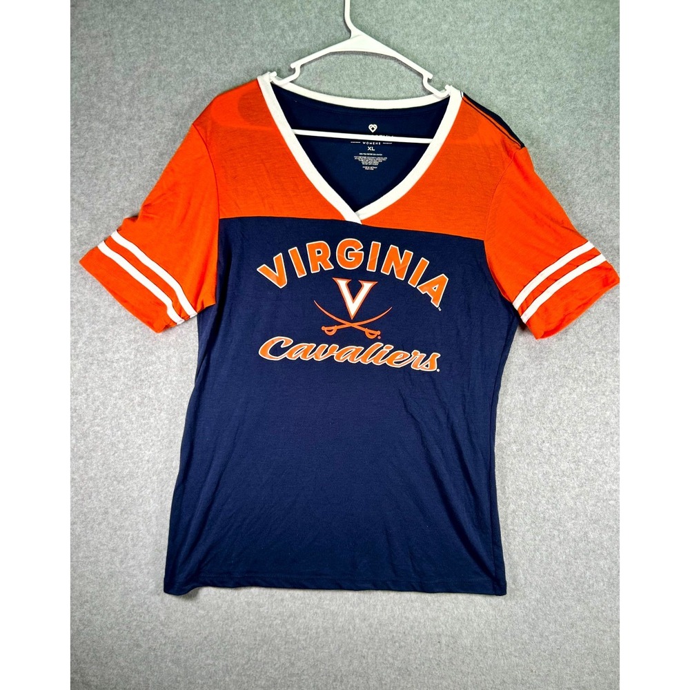 Virginia Cavaliers Jersey Womens XL Multi Colorblock Colosseum Football NCAA